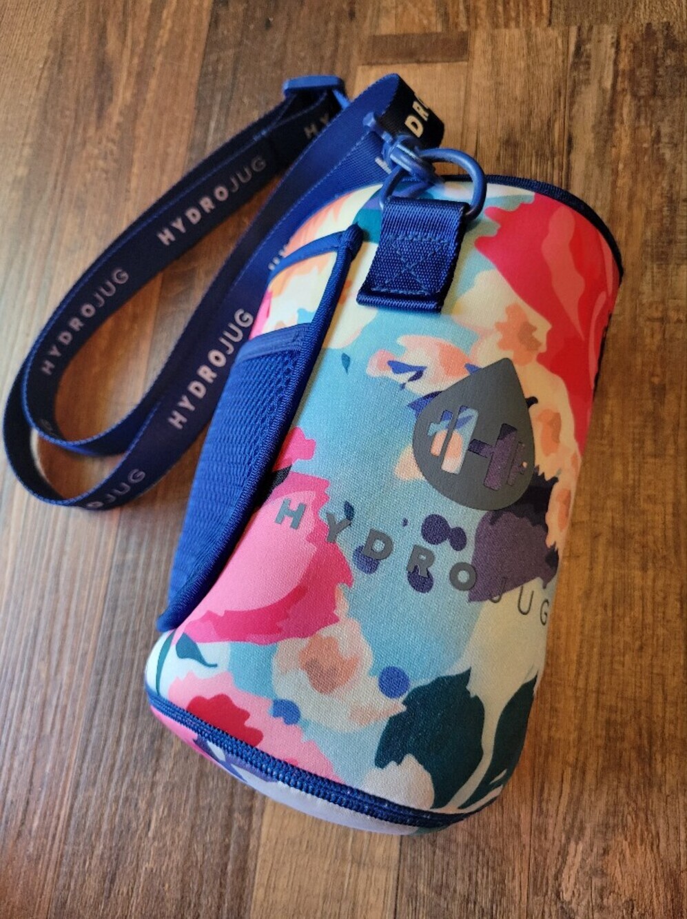 HydroJug Colorful Abstract Floral Print Neoprene Water Bottle Sleeve